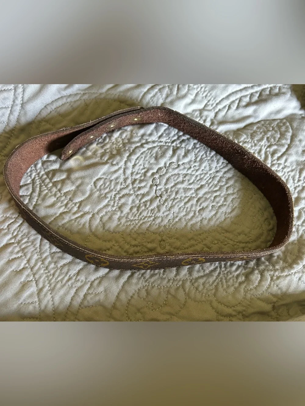 Louis Vuitton Brown Monogram Pet Collar/Leash Loop